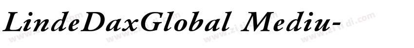 LindeDaxGlobal Mediu字体转换
